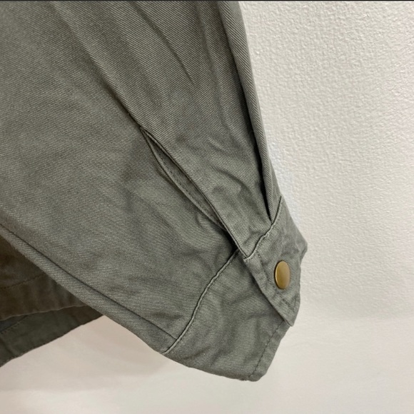 Style & Co Floral Embroidered Army Green Jacket - Picture 5 of 8